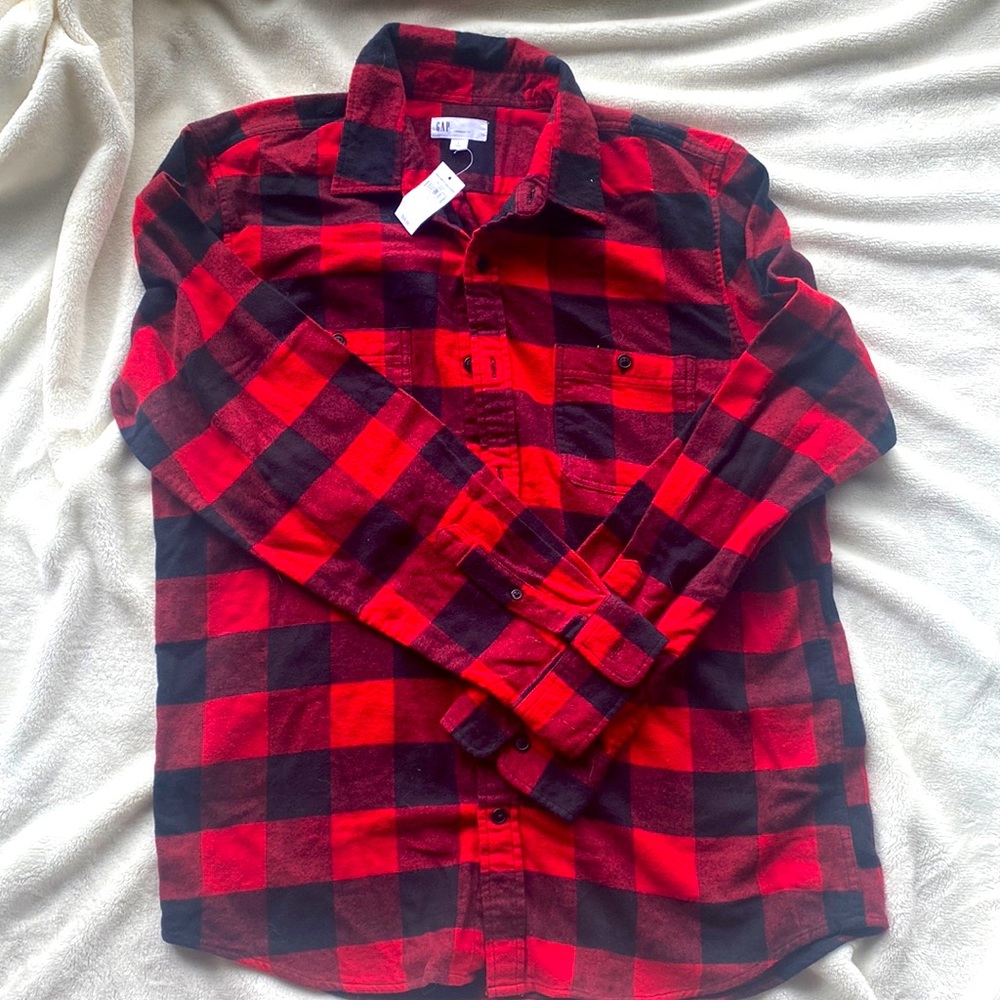 NWT mens flannel Gap shirt